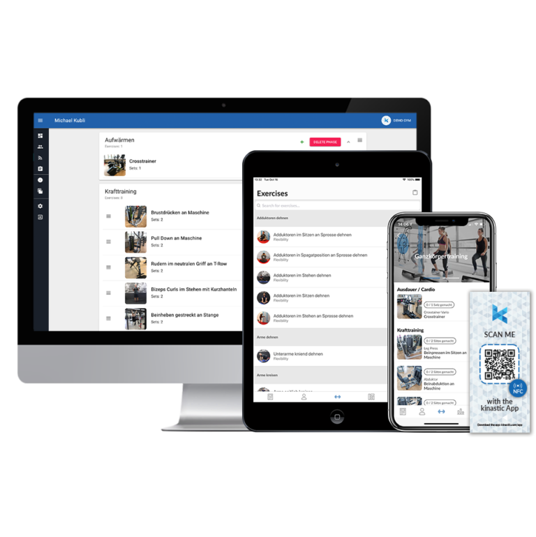 kinastic – Deine Geräte. Deine Übungen. Deine Trainings­philosophie in einer App