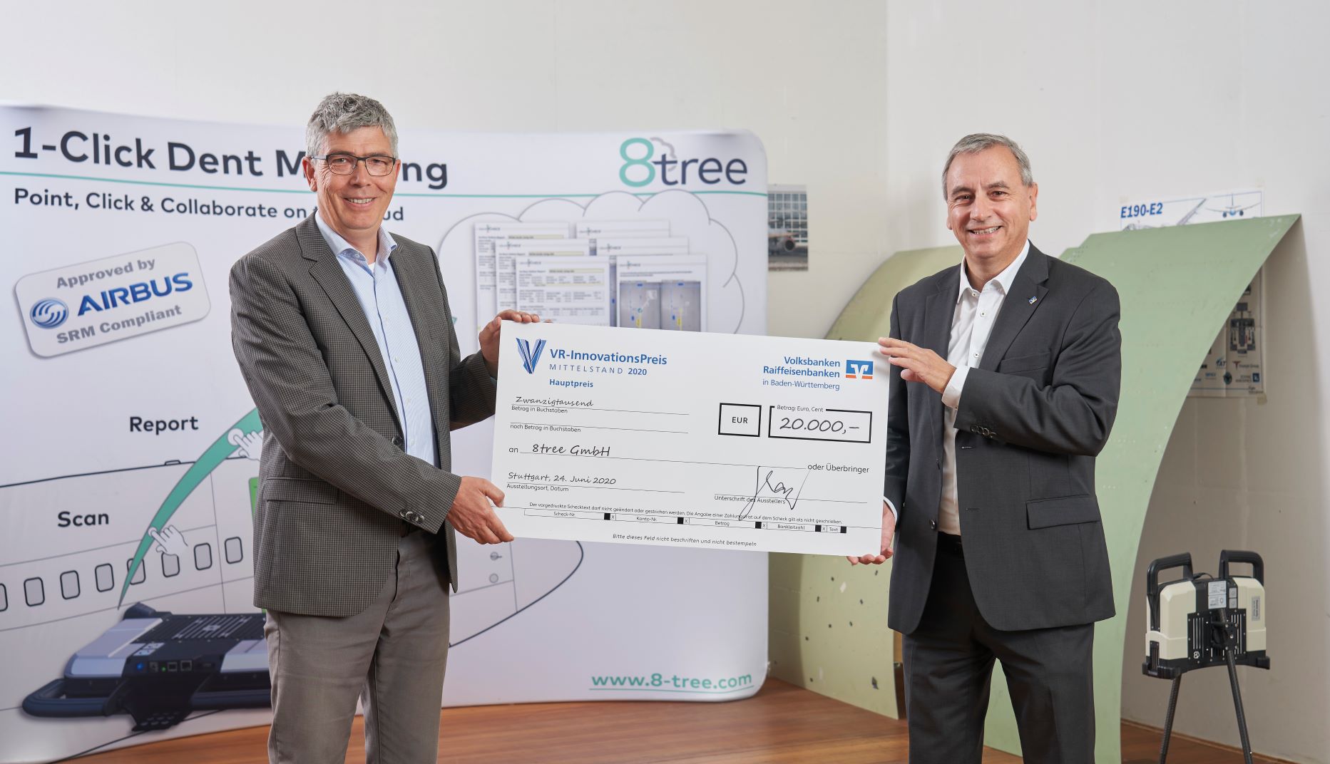 2020 VR Innovationspreis 8Tree BWGV 100 - Startups rund um den Bodensee