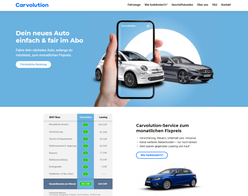 Die Mobiliar investiert 50 Millionen in Carvolution