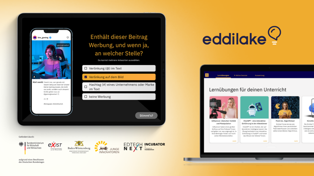 eddilake App 1 - eddilake - spielerisch den Umgang mit digitalen Medien lernen